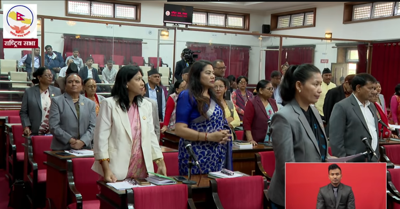 राष्ट्रिय सभामा पनि विपक्षीको अवरोध, बैठक मंगलबारसम्मका लागि स्थगित