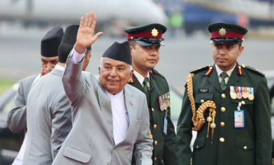 राष्ट्रपति पौडेल स्वदेश फर्कँदै