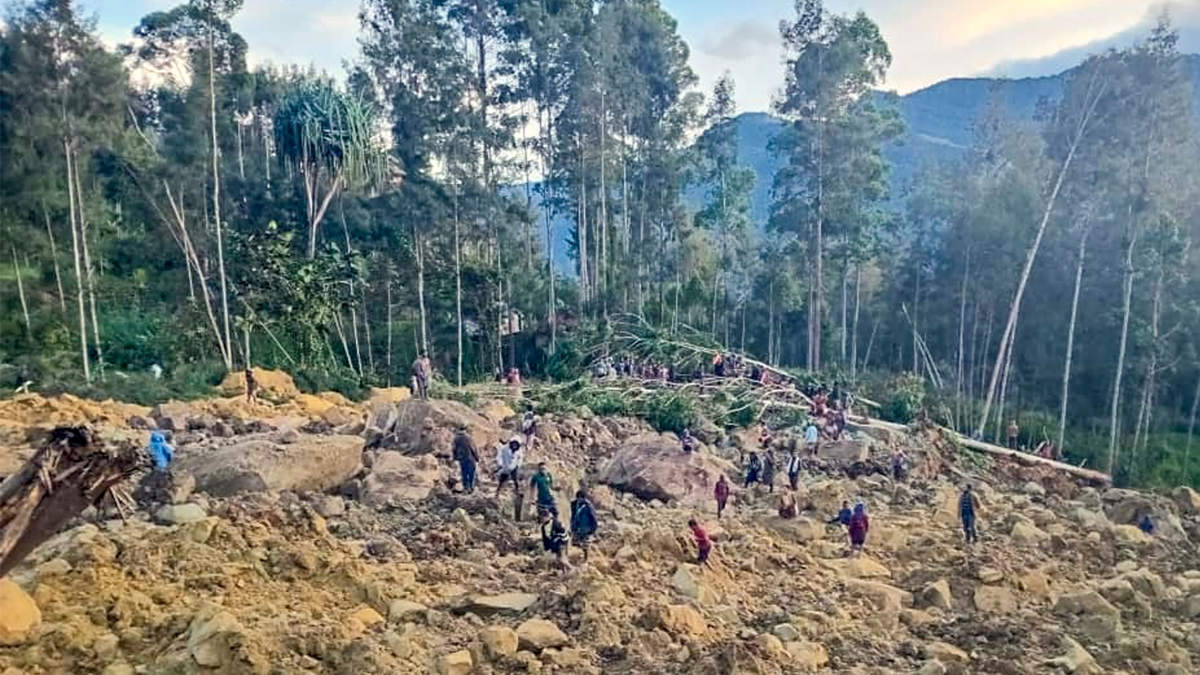 पपुवा न्युगिनीमा पहिरो, २ हजार मानिस पुरिए, ६७० भन्दा बढीको मृत्यु भएको आशंका