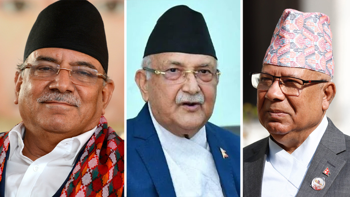 प्रधानमन्त्री दाहाल, ओली र देउवाबीच बालुवाटारमा छलफल