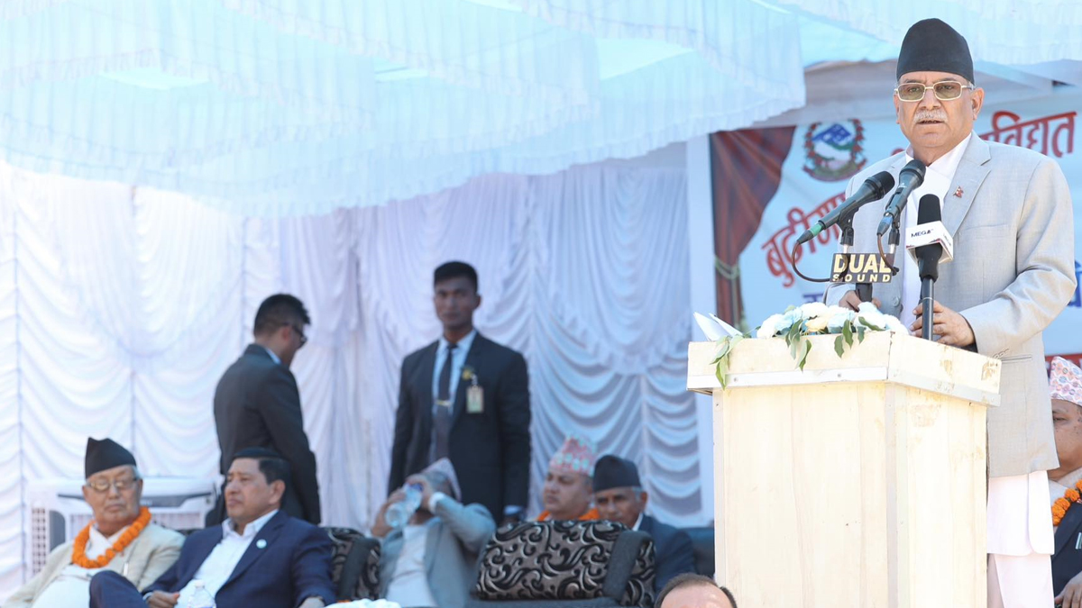 बूढीगण्डकी छिट्टै निर्माणमा लैजान्छौं : प्रधानमन्त्री प्रचण्ड