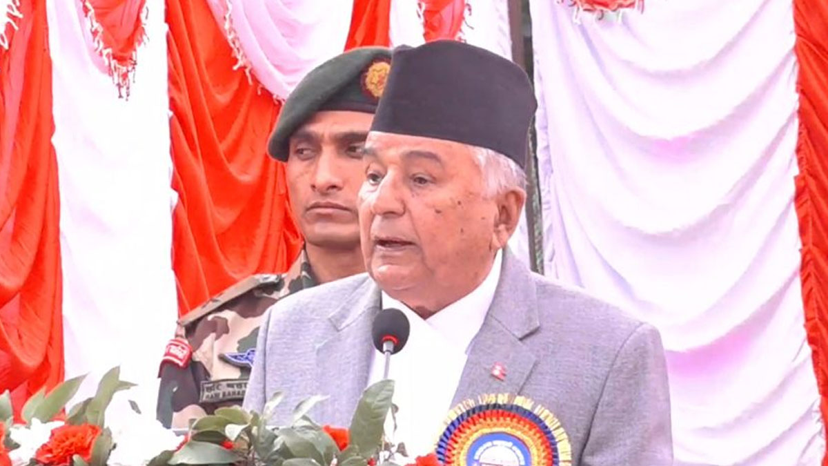 निर्वाचन देश, जनता र लोकतन्त्रका लागि अपरिहार्य : राष्ट्रपति पाैडेल