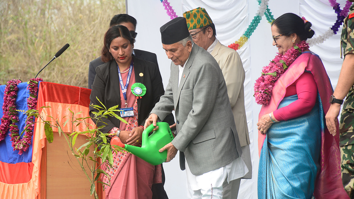 राष्ट्रपति पौडेल तनहुँमा