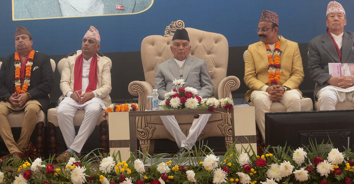 समुन्नत एवं आत्मनिर्भर अर्थतन्त्र निर्माणमा राष्ट्रपतिको जोड