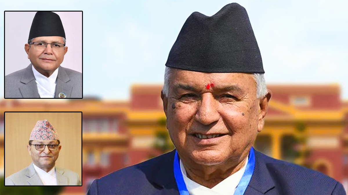 सभामुख घिमिरे र राष्ट्रियसभाका अध्यक्ष तिमल्सिनाले लेखे राष्ट्रपतिलाई स्मरणपत्र