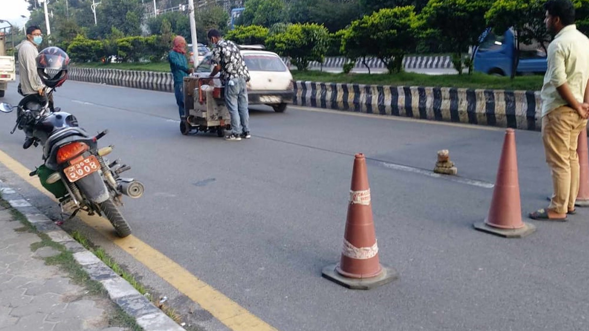 द्रुत बस सेवा सञ्चालनका लागि डेडिकेटेड बस लेन बनाउन सुरु 