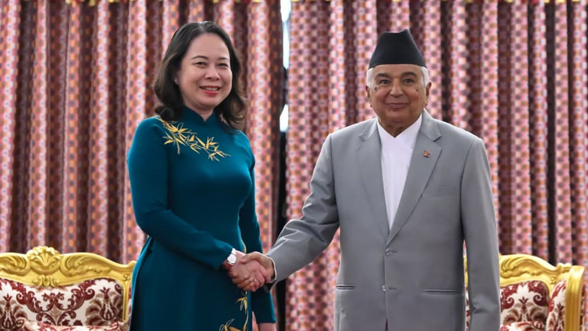 राष्ट्रपति पौडेल र भियतनामका उपराष्ट्रपतिबीच भेटवार्ता