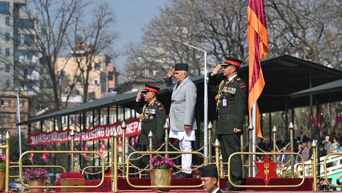 टुँडिखेलमा राष्ट्रपति पौडेल