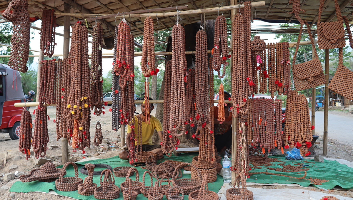 रुद्राक्षको व्यापारबाट मनग्य आम्दानी गर्दै सन्तोष