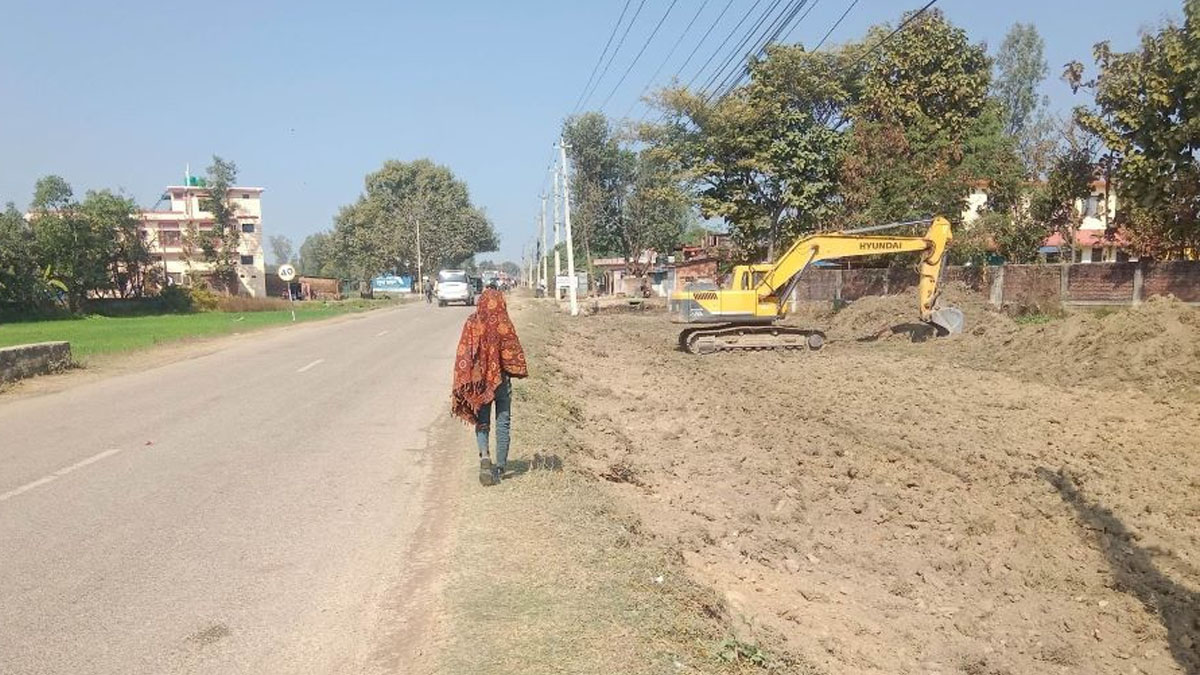 पाँच वर्षमा पनि पूरा भएन १८ सय मिटर सडक निर्माण
