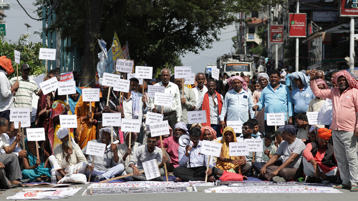 साँवाब्याज फिर्ता माग्दै मिटरब्याजी साहु पनि आन्दोलनमा  