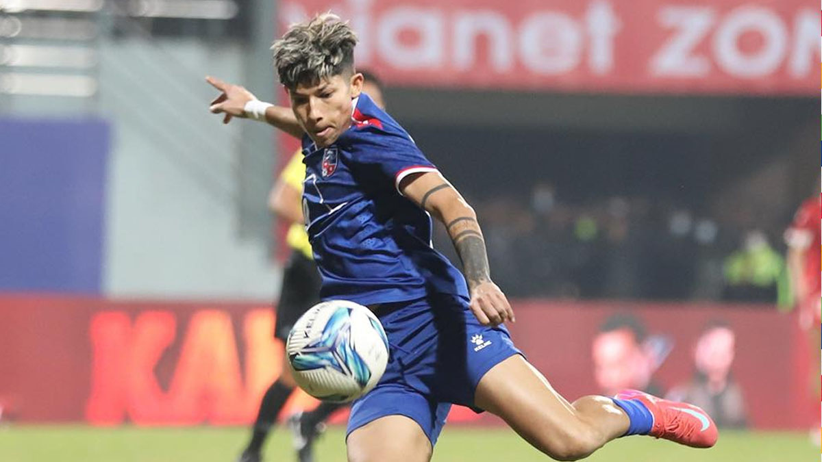 लेवनानविरुद्ध पहिलो हाफमा नेपाललाई अग्रता