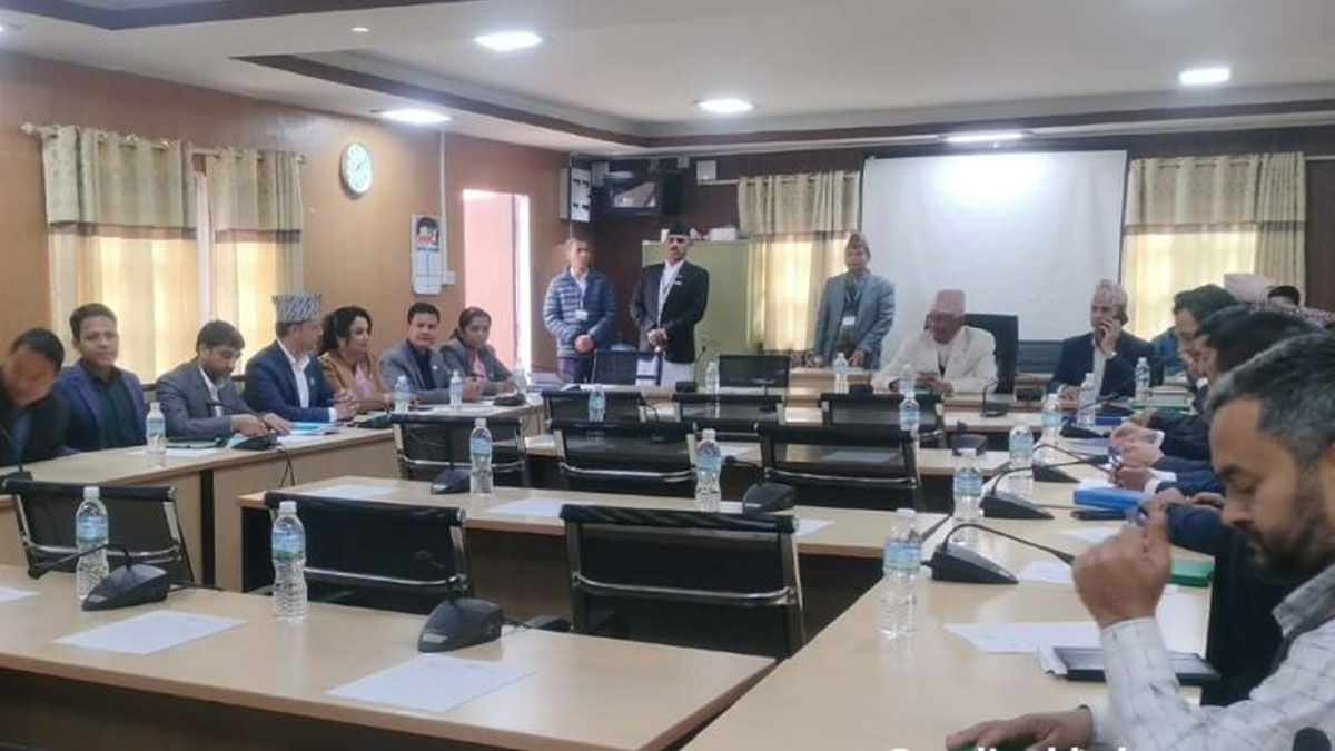 सर्वदलीय बैठक सुरू