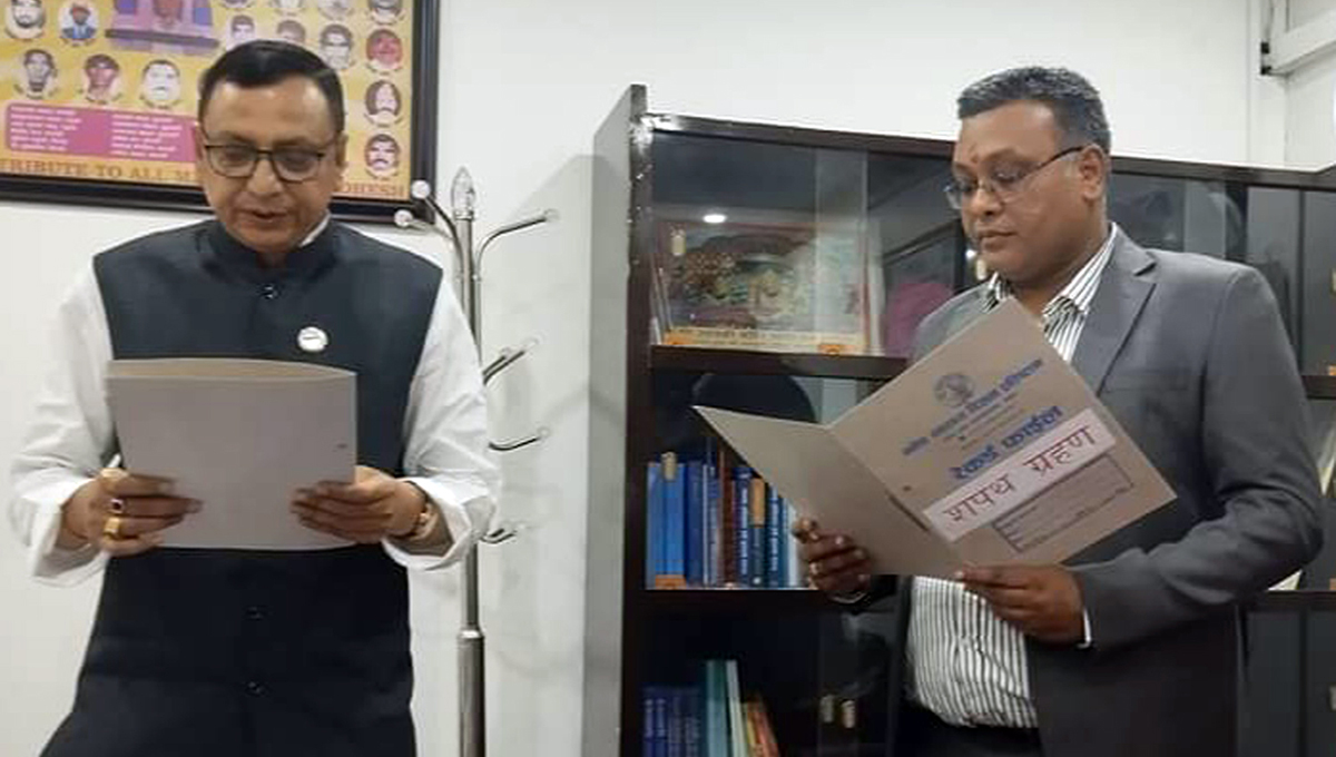 मधेस स्वास्थ्य विज्ञान प्रतिष्ठानका उपकुलपति डा. साहको शपथ