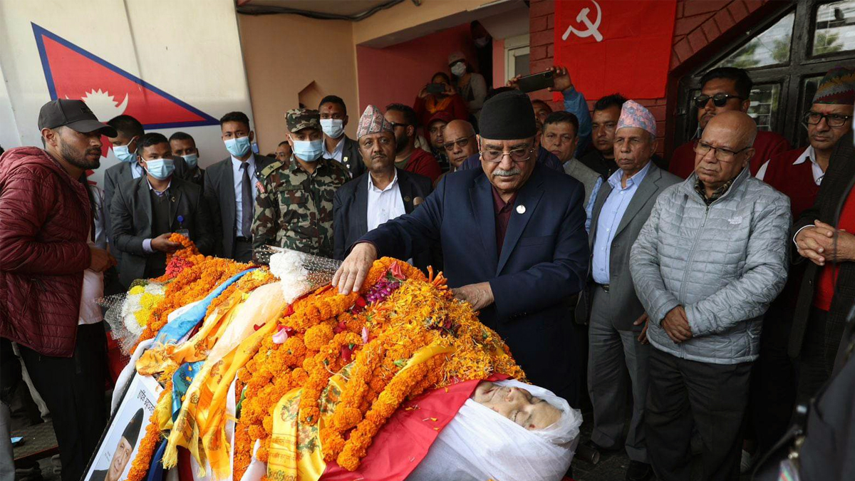 सरोज उपाध्यायप्रति प्रधानमन्त्रीद्वारा श्रद्धाञ्जली अर्पण