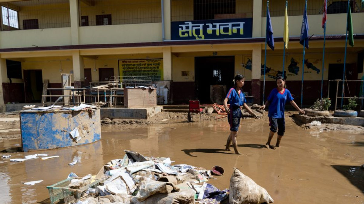 बाढी, पहिरो र डुबानका कारण सयभन्दा बढी विद्यालयमा क्षति