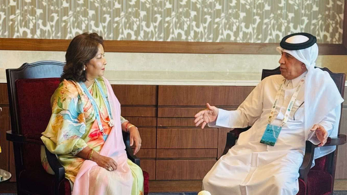 कतारी मन्त्रीलाई भेटेर परराष्ट्रमन्त्रीले गरिन् विपिन रिहाईमा सहयोग गर्न आग्रह