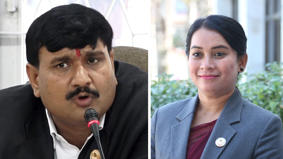 बैठकमा भनाभन भएपछि साँसद मियाँले सभापति साहलाई माइकले हानिन्
