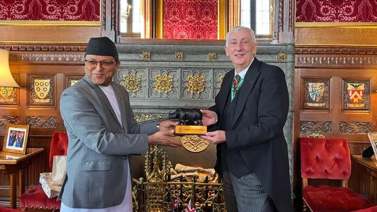 राष्ट्रियसभाका अध्यक्ष र बेलायती सभामुखबीच भेट