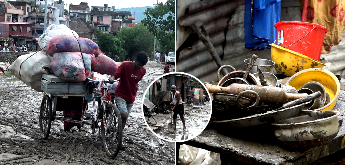 बाढीपछि कालिमाटीको सुकुम्बासी बस्ती [तस्बिरहरू]