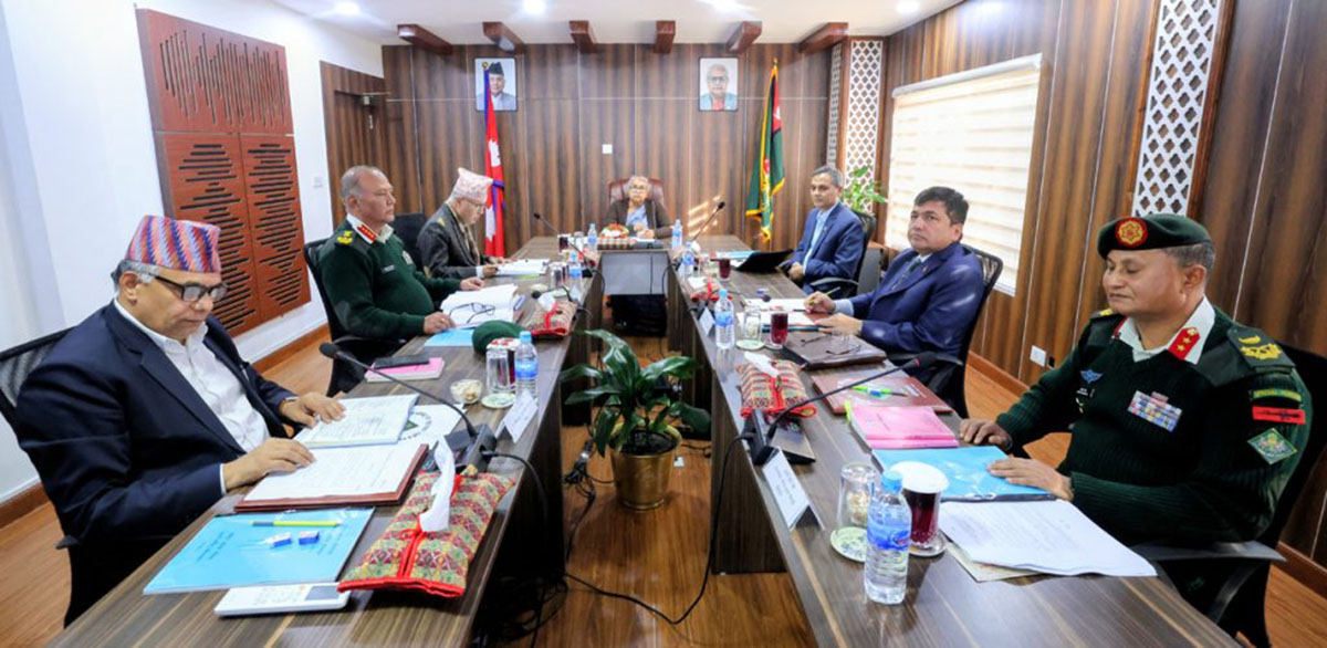 निर्वाचनका लागि सेना परिचालन गर्ने सुरक्षा परिषद्को निर्णय