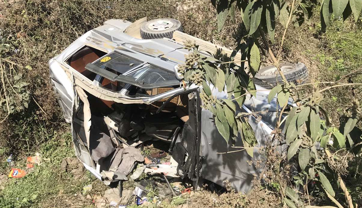 तनहुँ जिप दुर्घटनामा मृत्यु हुनेकाे संख्या दुई पुग्याे