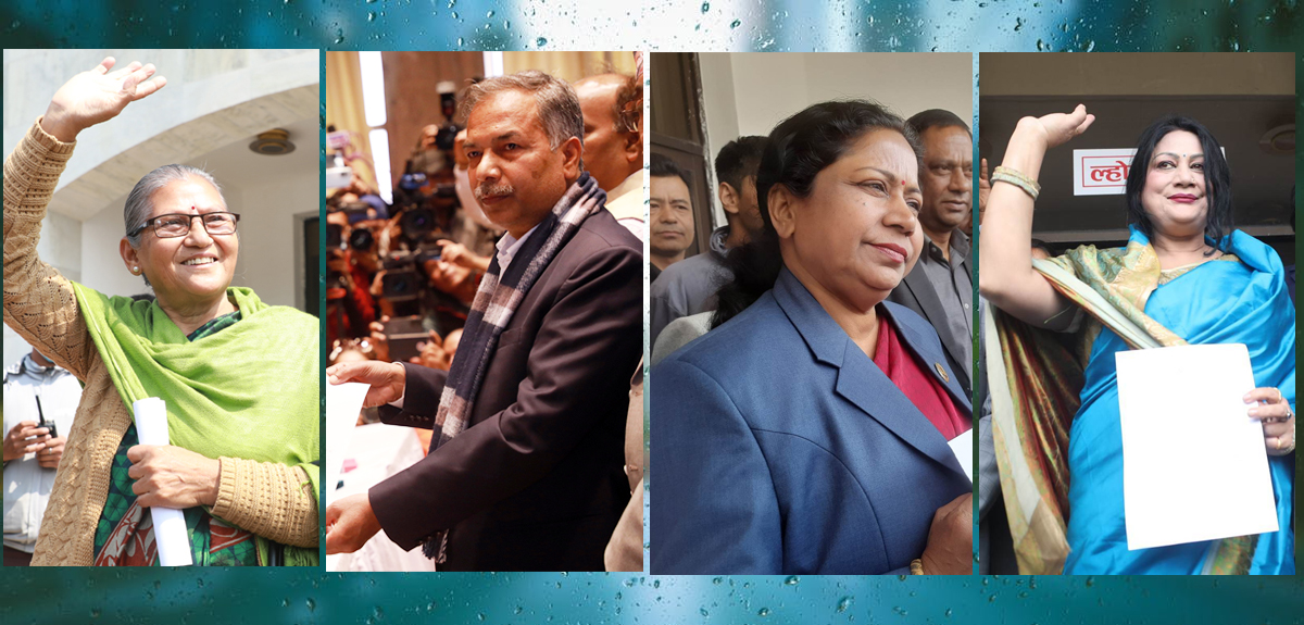 उपराष्ट्रपतिमा चारै उम्मेदवारको नाम समेटेर अन्तिम नामावली प्रकाशन