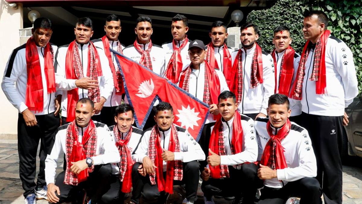 काभा पुरुष भलिबल नेसन्स लिग खेल्ने नेपाली टोलीको बिदाइ