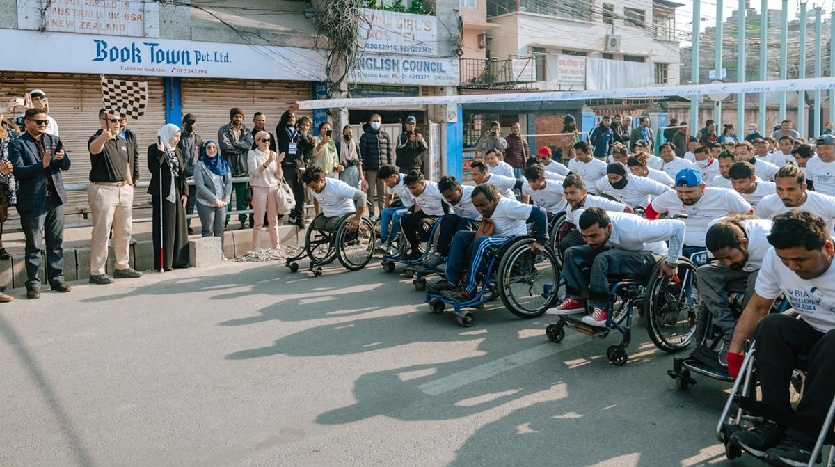 काठमाडौँमा ह्विलचियर दौड प्रतियोगिता सम्पन्न